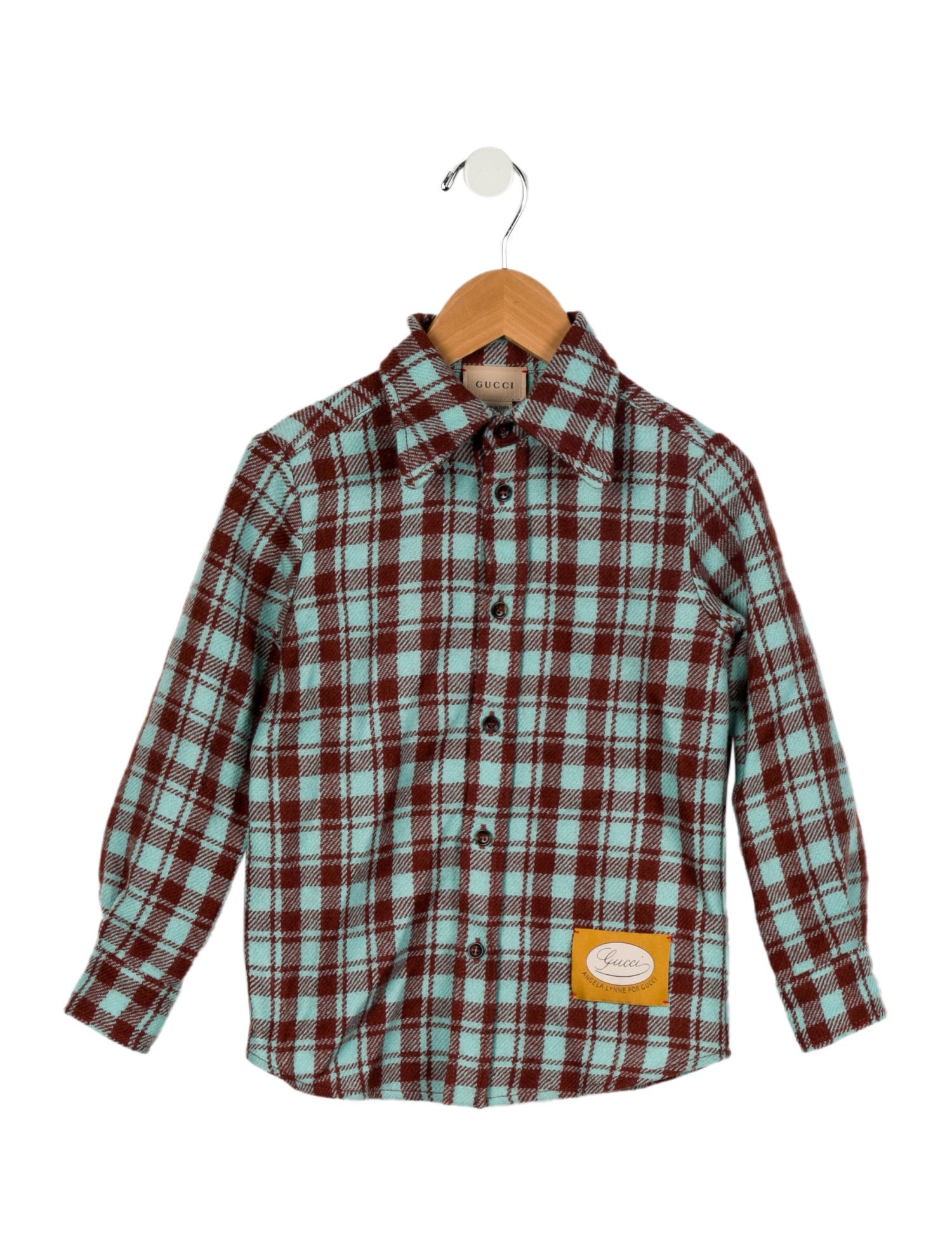 Gucci Toddler Boys' Wool Button Up Shirt