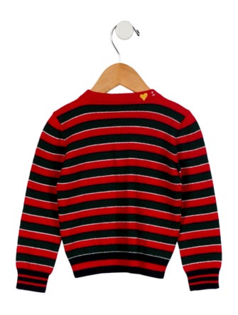 Gucci Infant Girls' Stripe Button Up Sweater