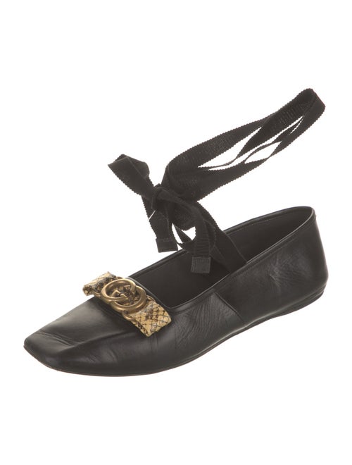 Gucci Interlocking G Logo Leather Mules