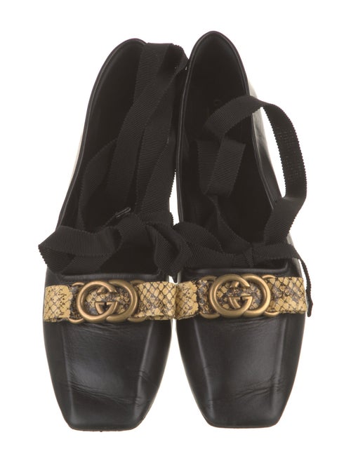 Gucci Interlocking G Logo Leather Mules