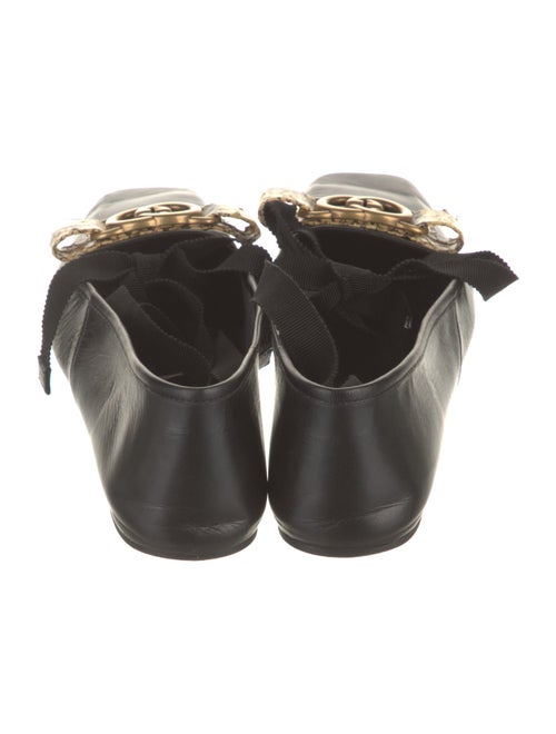 Gucci Interlocking G Logo Leather Mules