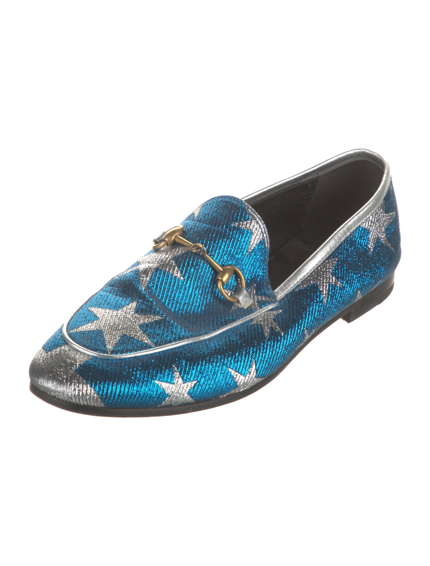 Gucci Horsebit Accent Printed Loafers