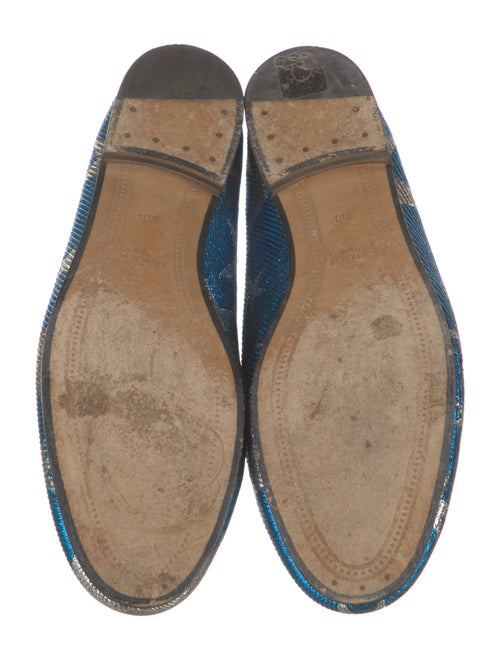 Gucci Horsebit Accent Printed Loafers