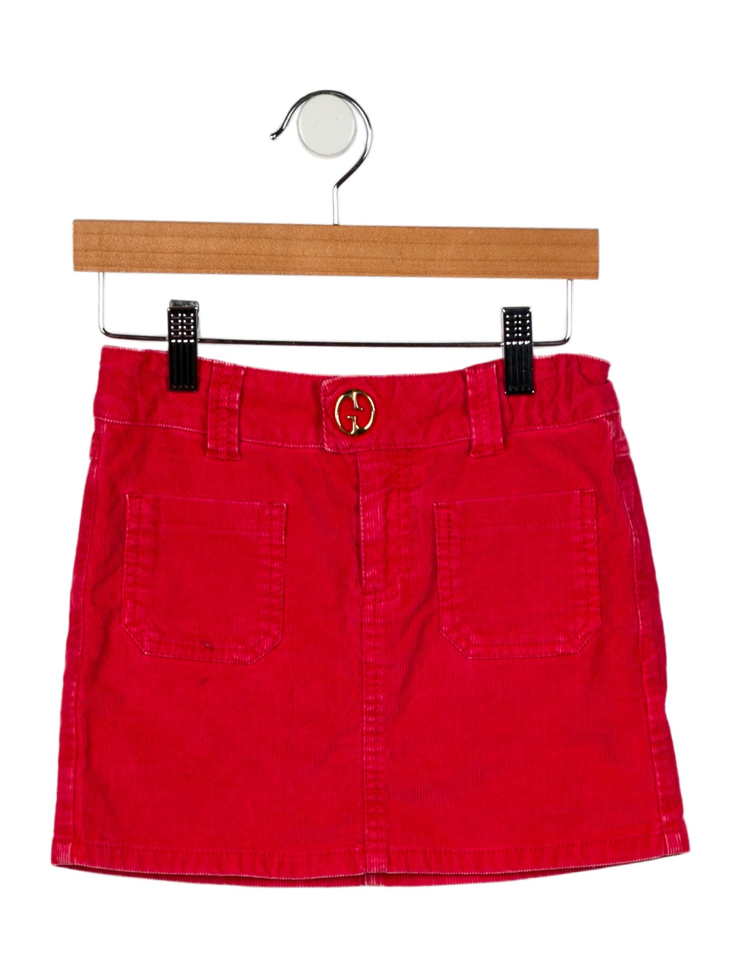 Gucci Girls' Corduroy Solid Skirt