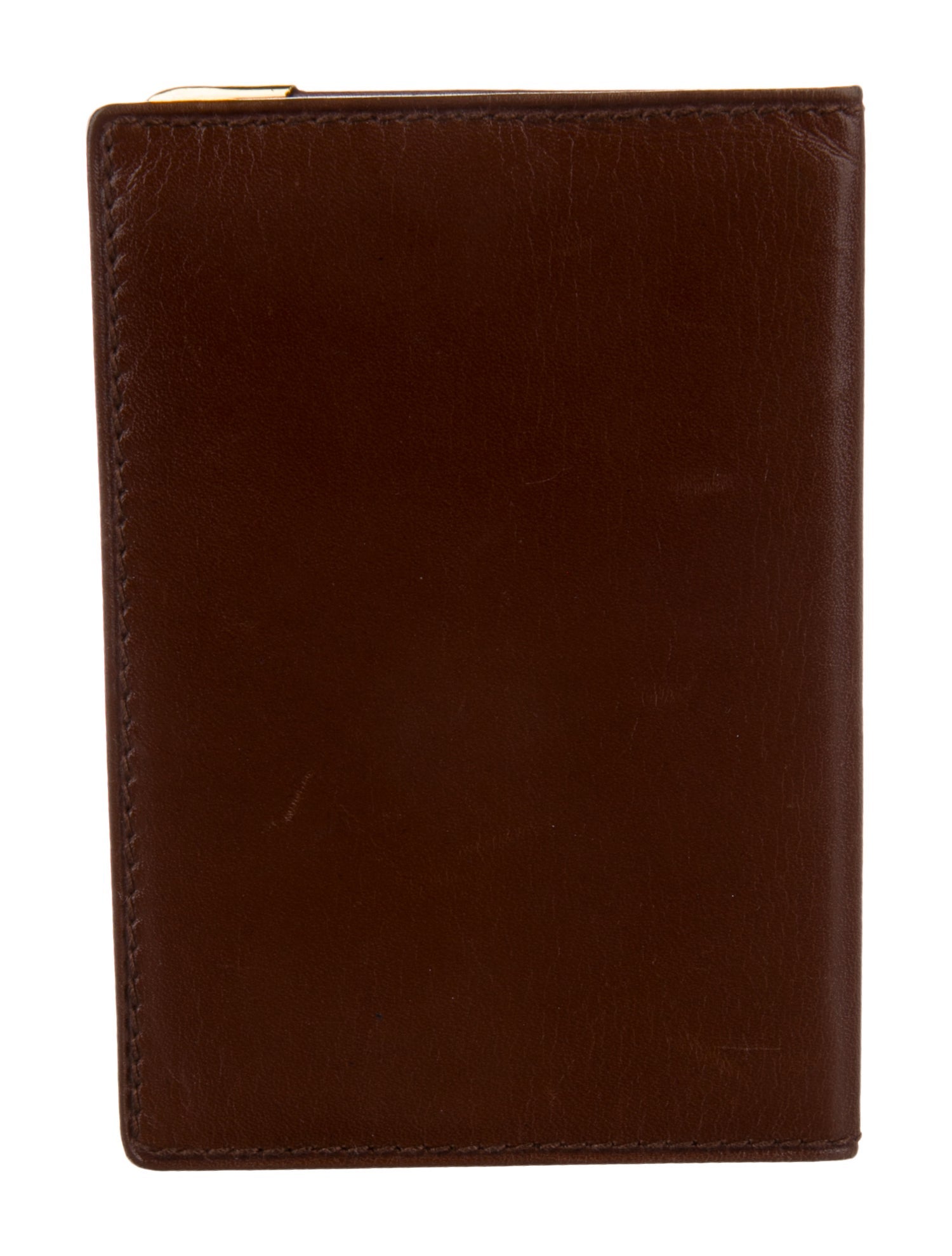 Gucci leather metal accent wallet