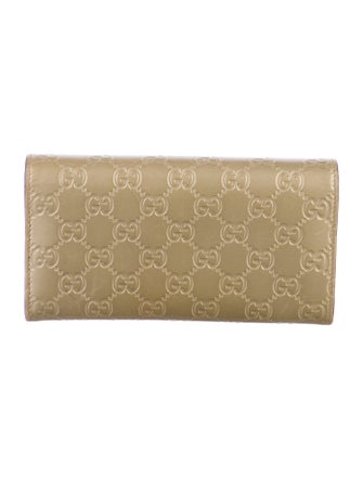 Gucci Interlocking G Logo Leather Continental Wallet