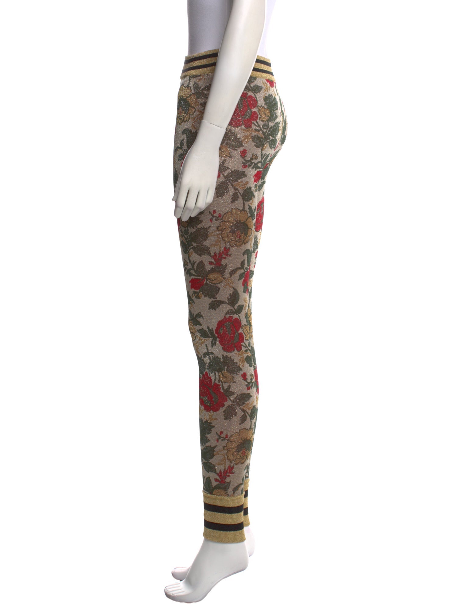 Gucci Floral Skinny Leg Pants