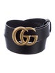 Gucci Double G Logo Leather Belt
