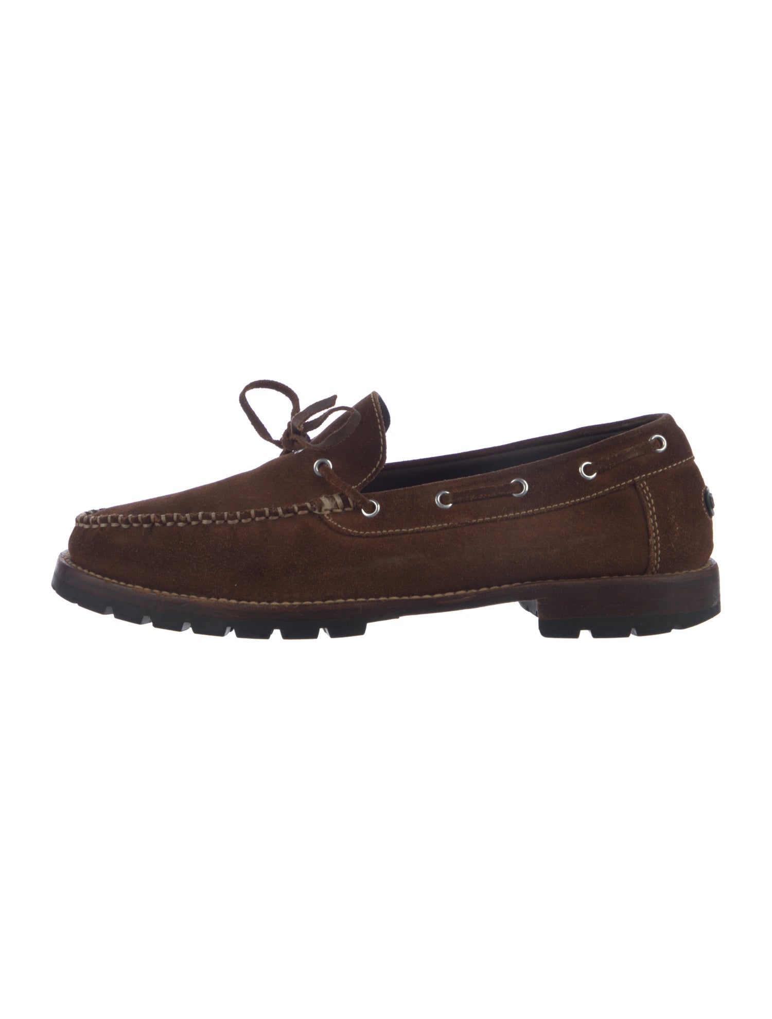 Gucci Horsebit Accent Suede Boat Shoes