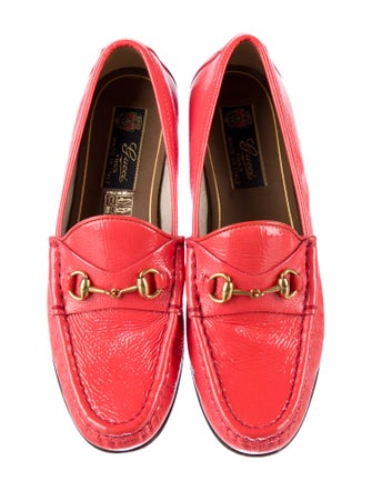 Gucci Horsebit Accent Patent Leather Loafers