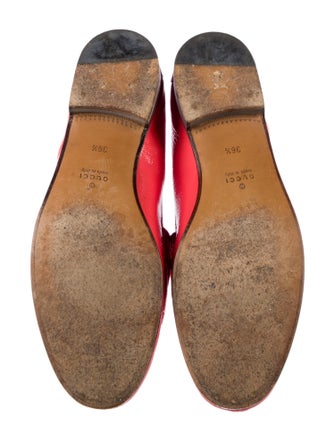Gucci Horsebit Accent Patent Leather Loafers