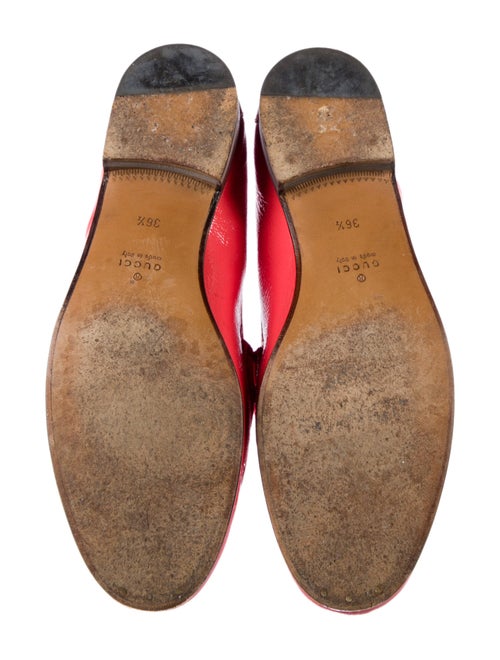 Gucci Horsebit Accent Patent Leather Loafers