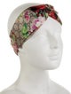Gucci Neutral Pattern Silk Hair Accessory