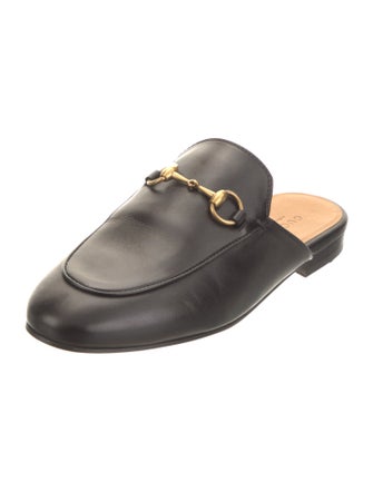 Gucci Horsebit Accent Leather Mules