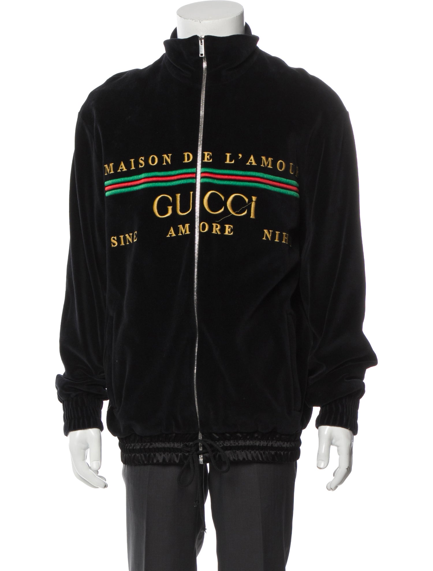 Gucci GG Logo Mock Neck Cardigan