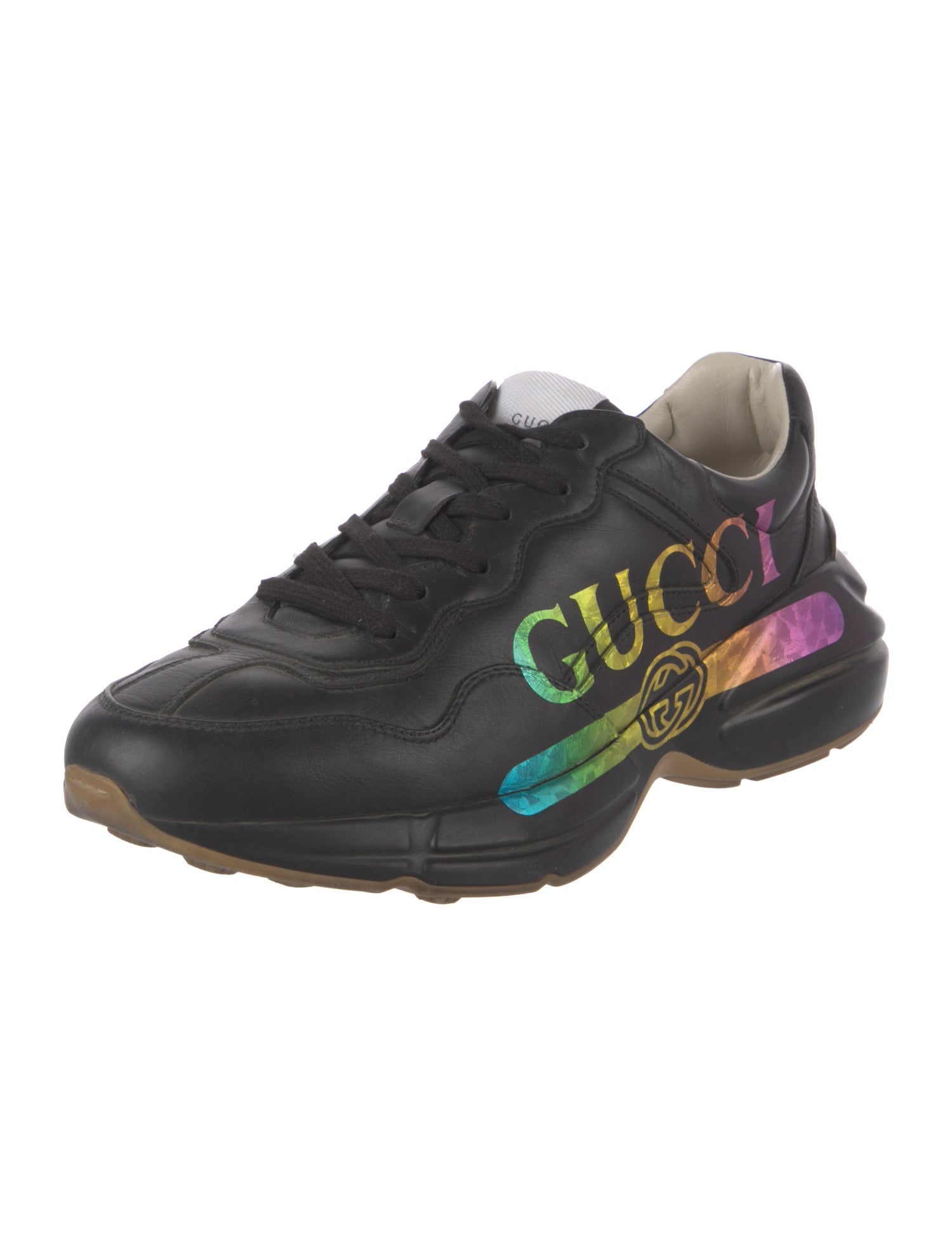 Gucci Interlocking G Logo Leather Sneakers