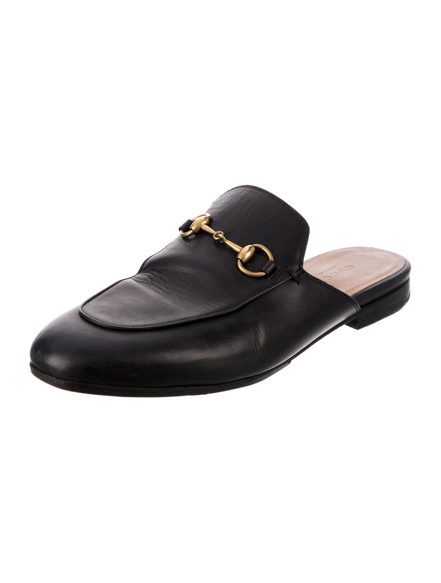 Gucci Horsebit Accent Leather Mules