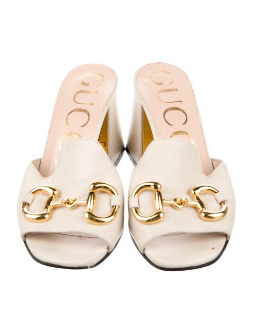 Gucci Horsebit Accent Leather Mules