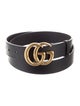 Gucci Double G Logo Leather Belt
