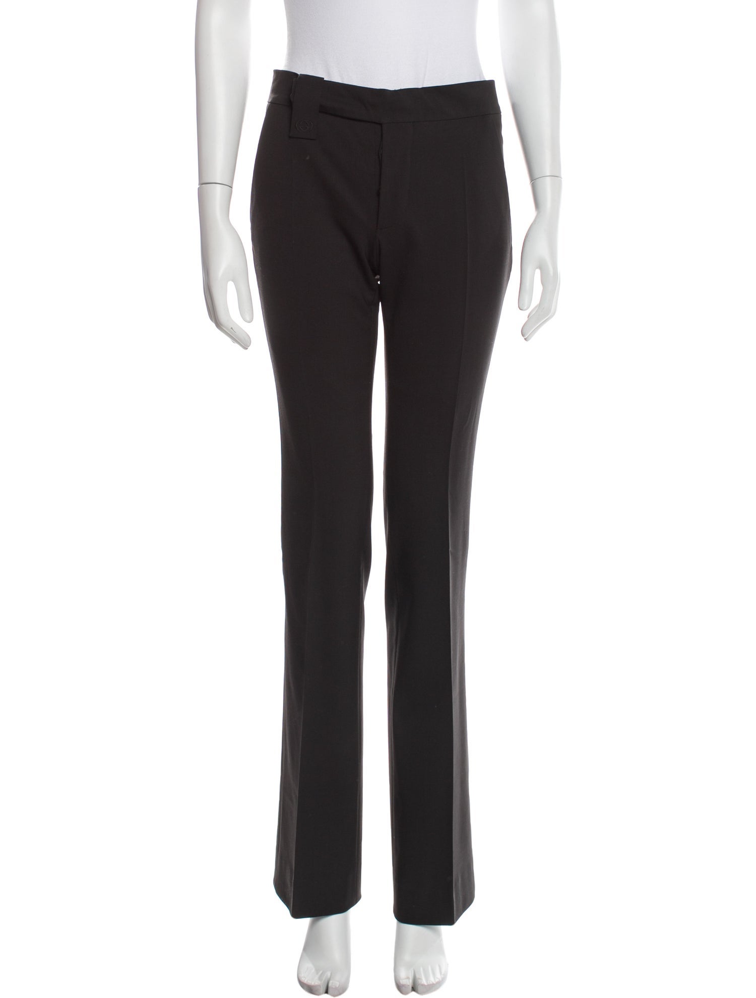 Gucci Wool Wide Leg Pants - Black, 9