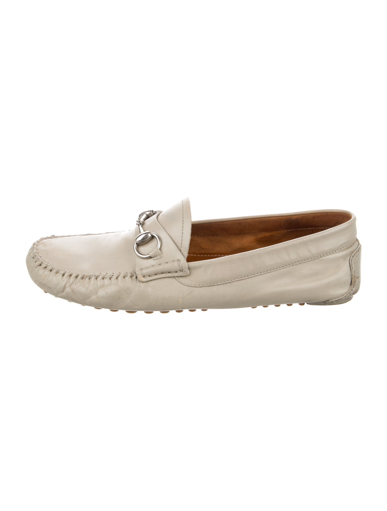 Gucci Horsebit Accent Leather Loafers