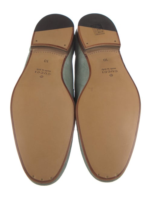Gucci 1955 Horsebit Accent Suede Loafers