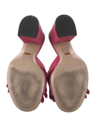 Gucci Double G Logo Suede Slides