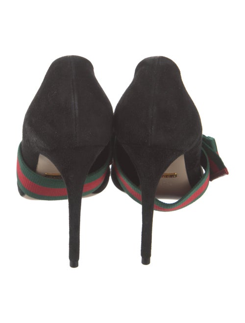 Gucci Web Accent Suede Mules