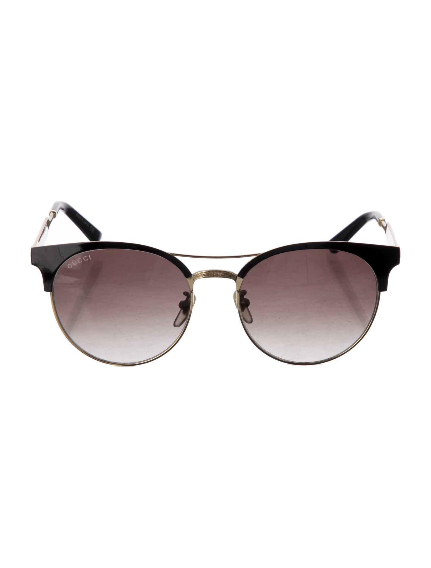 Gucci Interlocking G Logo Round Sunglasses