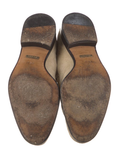 Gucci Horsebit Accent Suede Oxfords
