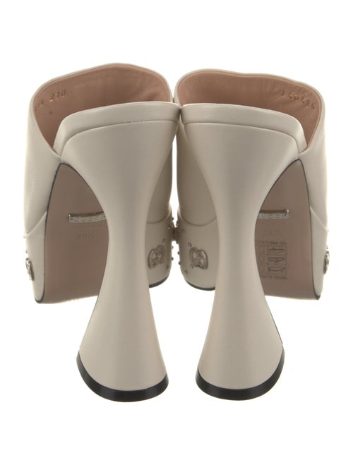 Gucci GG Logo Leather Slides