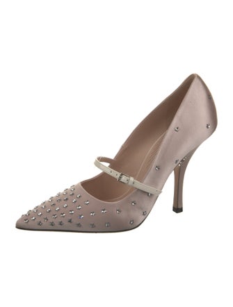 Gucci Double G Logo Silk Pumps