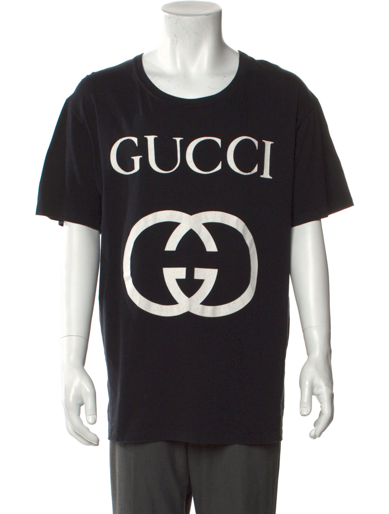 Gucci GG Logo Scoop Neck T-Shirt