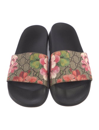 Gucci Blooms Print Slides
