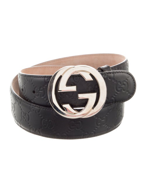 Gucci GG Logo Leather Belt
