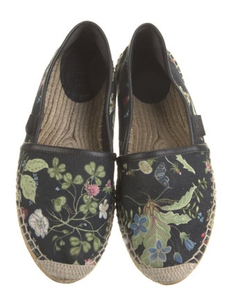 Gucci Flora Knight Print Canvas Espadrilles