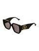Gucci Double G Logo Square Sunglasses