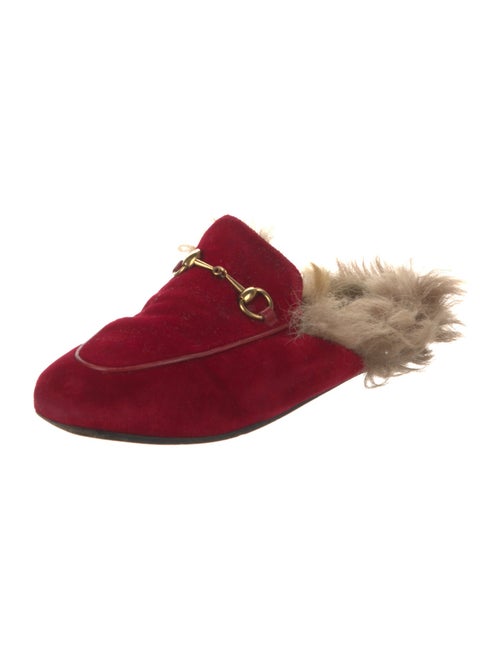 Gucci Horsebit Accent Velvet Mules