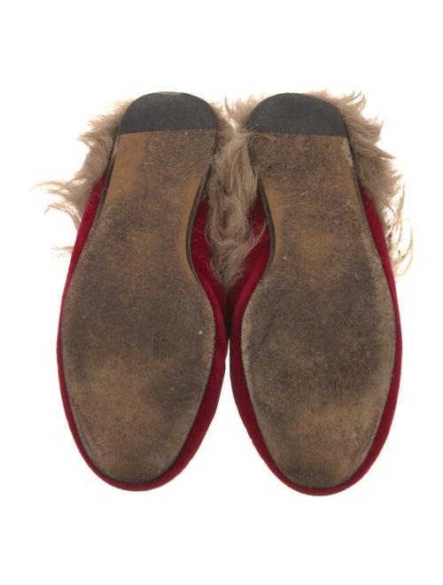 Gucci Horsebit Accent Velvet Mules