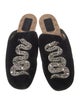 Gucci Kingsnake Velvet Mules
