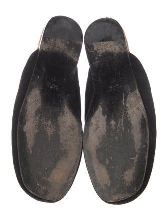 Gucci Kingsnake Velvet Mules