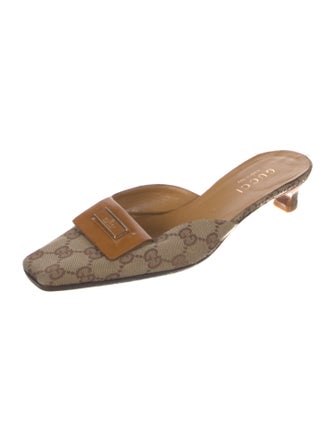 Gucci GG Canvas Canvas Mules