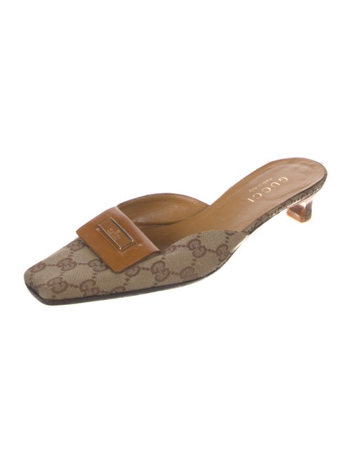 Gucci GG Canvas Canvas Mules