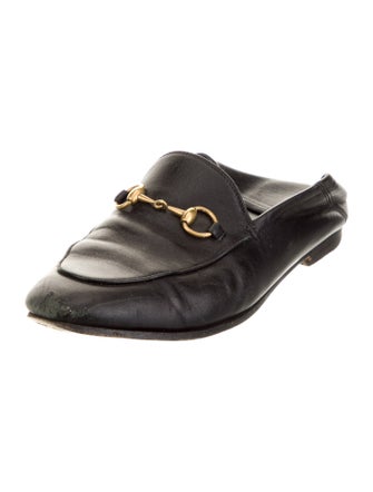 Gucci Horsebit Accent Leather Mules