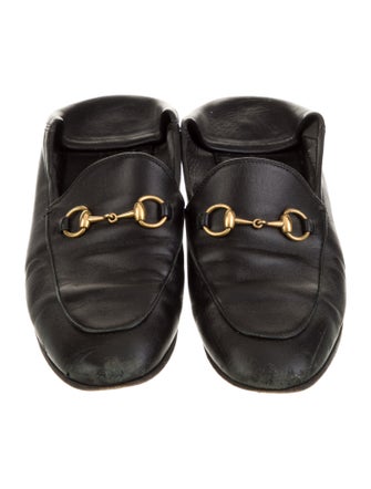 Gucci Horsebit Accent Leather Mules