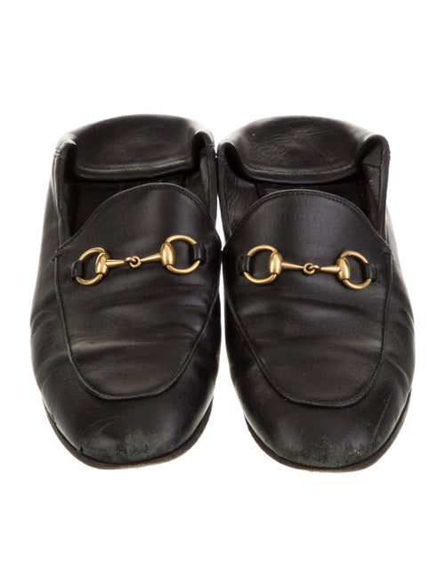 Gucci Horsebit Accent Leather Mules