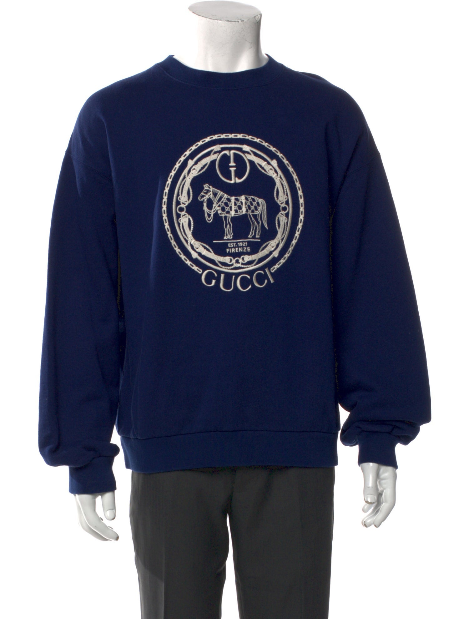 Gucci Interlocking G Logo Crew Neck Pullover