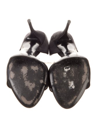 Gucci GG Canvas Satin D'Orsay Pumps