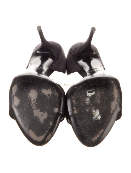 Gucci GG Canvas Satin D'Orsay Pumps