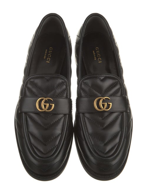 Gucci Double G Logo Leather Loafers